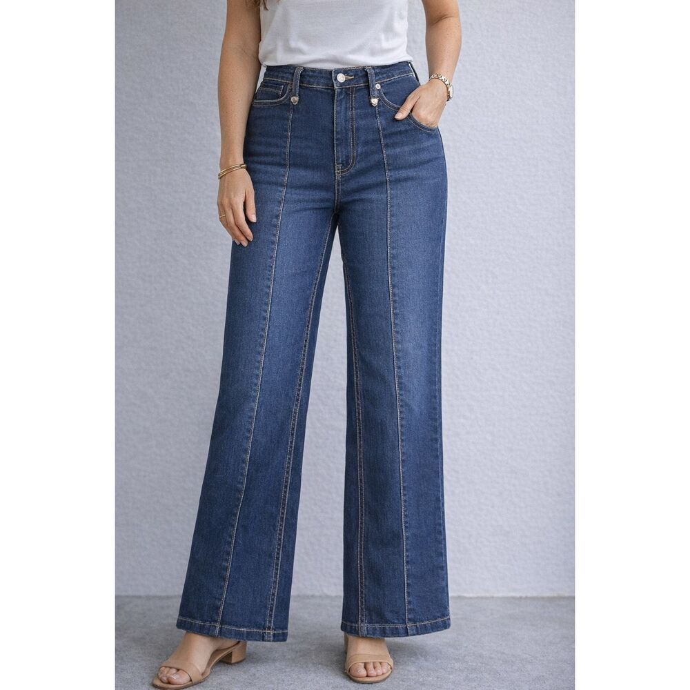 NWT EST.1946 High Rise Wide Leg Jeans Size 10 Blue Denim